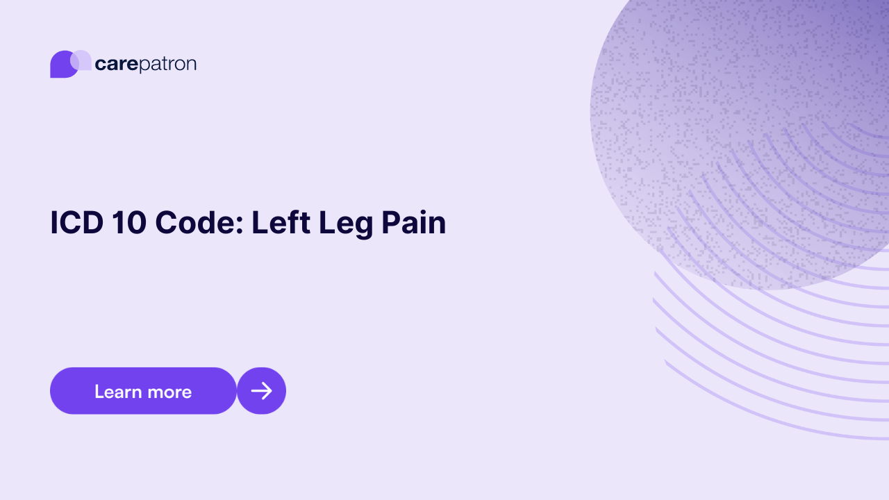 Left Leg Pain ICD10CM Codes 2023